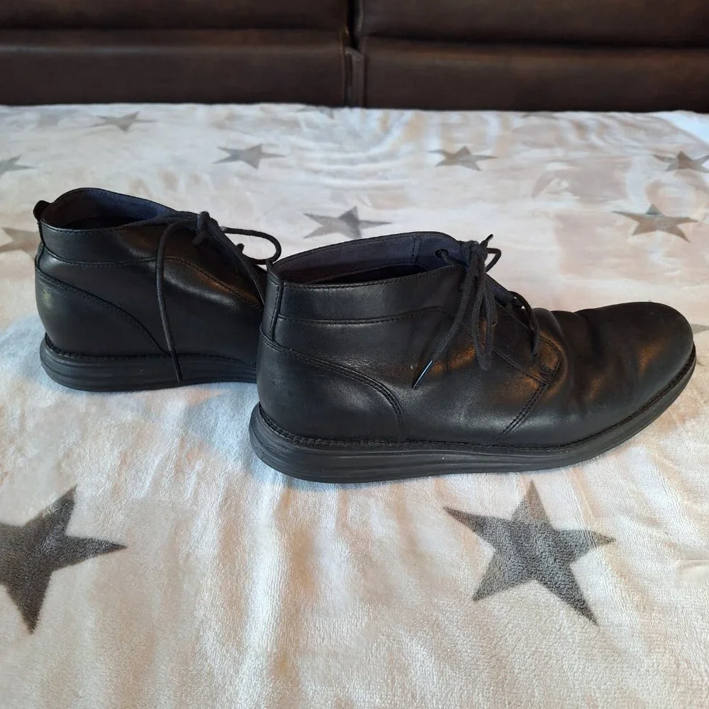 Cole Haan Men's Size 10M OriginalGrand Chukka Boot Black Style C28212